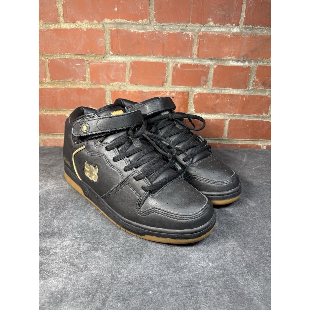 Vintage Y2k IPath Shoes Locust Model Black Leather Upper Skater Mens US 13